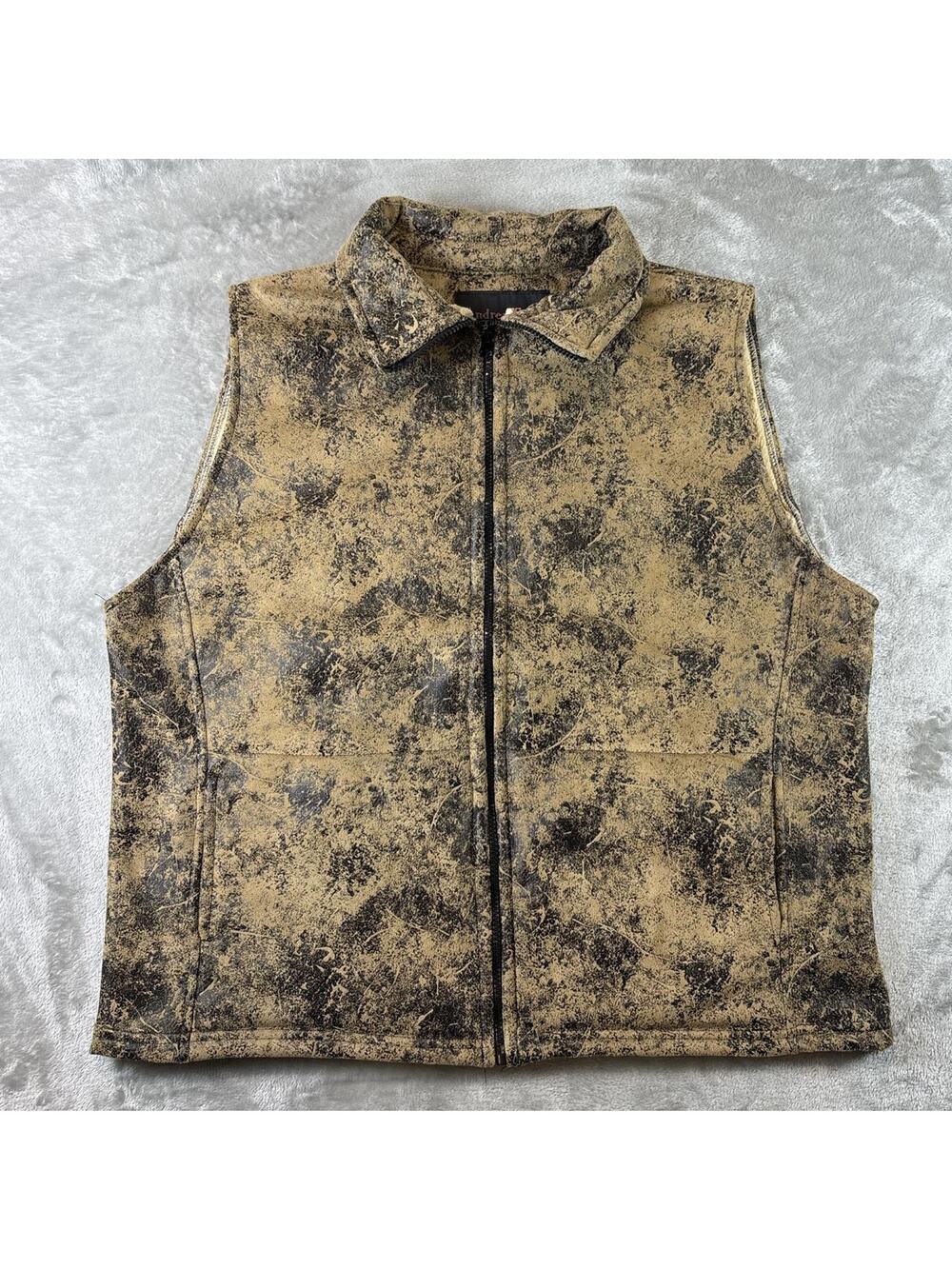 Vintage USA Andrea Faye Women XL Camouflage Gorpcore Style Full Zip Preppy